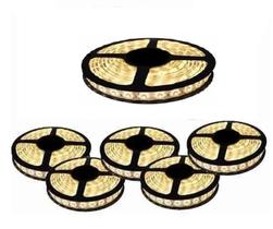 Kit 5 Fita Led Rolo 5m 3528 Branco Quente Prova D'agua Kit 5 Fita Led Rolo 5m 3528 Branco Quente Prova D'agua