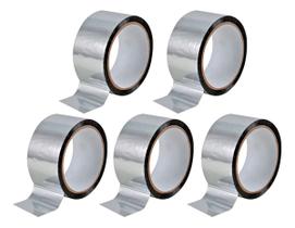 Kit 5 Fitas Adesiva De Alumínio 45mm X 50 M Tectape Kit 5 Fitas Adesiva De Alumínio 45mm X 50 M Tectape