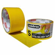 Kit 5 Fitas Adesiva Silver Tape Alta Fixação 48MmX5M Amarela Kit 5 Fitas Adesiva Silver Tape Alta Fixação 48MmX5M Amarela