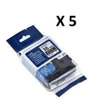 Kit 5 Fitas Compatível Brother Tze-365 Preta 36Mm Kit 5 Fitas Compatível Brother Tze-365 Preta 36Mm