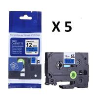 Kit 5 Fitas Compatível Brother Tze-531 Azul Letra Preta 12Mm Kit 5 Fitas Compatível Brother Tze-531 Azul Letra Preta 12Mm