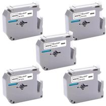 Kit 5 Fitas Compatível Etiquetador Brother Pt-70 Pt-80 Pt-90