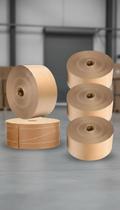 Kit 5 Fitas Gomadas Reforçadas 70mm x 150m Papel Kraft