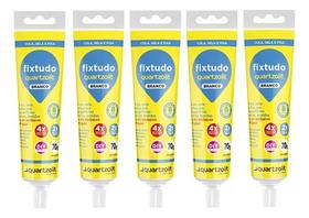 Kit 5 Fixtudo Bisnaga Branco 70g Quartzolit