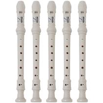 Kit 5 Flautas Doce Barroca FL 20B New York