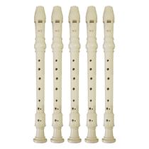 Kit 5 Flautas Doce Germânica FL 20G New York