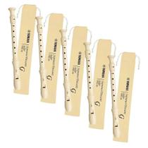Kit 5 flautas doce germânica soprano yamaha yrs-23