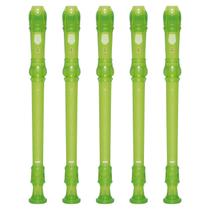 Kit 5 Flautas Doce Soprano Barroca Em C YRS-20B Verde Yamaha