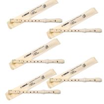 Kit 5 Flautas Doce Yamaha Yrs-24B Barroca