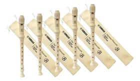 Kit 5 Flautas Yamaha Barroca YRS24B Resina ABS para Estudo e Prática Kit 5 Flautas Yamaha Barroca YRS24B Resina ABS para Estudo e Prática