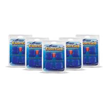 Kit 5 Floc Gel 4 Cubos Hidroazul 90g