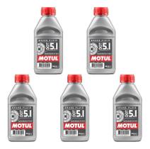 Kit 5 Fluido De Freio Motul Dot 5.1 Moto Bicicleta Carro