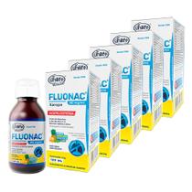 Kit 5 Fluonac Unilife sabor Abacaxi Hortelã e Mel 120 ml