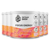Kit 5 Focus Energy Ocean Drop Vegano 60 Cápsulas