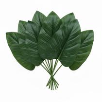 KIT 5 Folhas De Philodendron Imbé Lisa Artificial 90cm Decoração