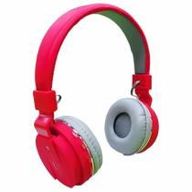 Kit 5 Fones De Ouvido Bluetooth Over-Ear Com Microfone Red