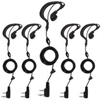 Kit 5 Fones Ouvido Para Rádio Comunicador Baofeng 777s Uv82