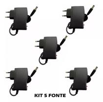 Kit 5 Fonte 12v 2a Bivolt Estabilizada Led