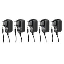 Kit 5 Fontes De Alimentação 12v 1Ah Bivolt EF 1201 Intelbras
