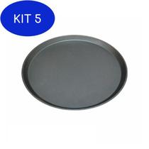 Kit 5 Forma De Pizza Antiaderente 35 Cm