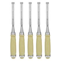 Kit 5 Formão Madeira Corte Entalhe 1/2 Pol 12MM Tradestar