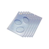 Kit 5 Formas Acetato Simples Para Chocolate Oval Confeitaria