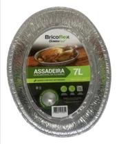 Kit 5 Formas Alumínio Descartável P/ Assados Bricoflex 7l