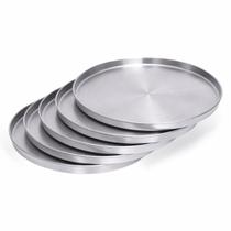 Kit 5 Formas Assadeiras Redondas de Alumínio 35cm com Borda para Pizza Tela Ideal para Cozinha, Forno Elétrico, Forno e Fogão a Lenha Kit 5 Formas Assadeiras Redondas de Alumínio 35cm com Borda para Pizza Tela Ideal para Cozinha, Forno Elétrico, Forno e Fogão a Lenha