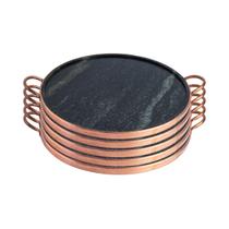 Kit 5 Formas de Pizza de Pedra Sabão 32cm - Já Curadas