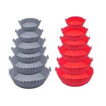 Kit 5 Formas de Silicone para Air Fryer, Forno e Micro-ondas Reutilizáveis Kit 5 Formas de Silicone para Air Fryer, Forno e Micro-ondas Reutilizáveis