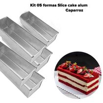 Kit 5 Formas Para Bolo Slice cake pão de forma aluminio Caparroz