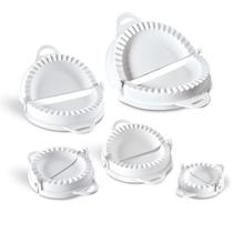 Kit 5 Formas Para Pastel Práticas Corta e Fecha Massa Redonda 5 Tamanhos Molde Risole Fogazza Kit 5 Formas Para Pastel Práticas Corta e Fecha Massa Redonda 5 Tamanhos Molde Risole Fogazza