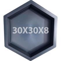 Kit 5 Formas Piso Calçada Sextavada 30X30X8 Lisa Gme Formas Kit 5 Formas Piso Calçada Sextavada 30X30X8 Lisa Gme Formas