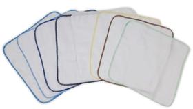 Kit 5 Fralda De Boca Quadriculada 33x33cm Com Crochê