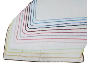Kit 5 Fralda De Ombro Quadriculada 33x68 Com Picueta