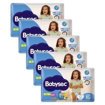 Kit 5 Fraldas Babysec Ultrasec Jumbinho Galinha Pintadinha XG com 12 unidades