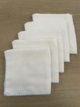 Kit 5 Fraldas de Boca Bebê Menino 35x35cm Algodão com Bico de Picueta Azul Kit 5 Fraldas de Boca Bebê Menino 35x35cm Algodão com Bico de Picueta Azul