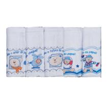 Kit 5 Fraldas de Pano para Bebê 65cmx65cm Fraldas Incomfral Kit 5 Fraldas de Pano para Bebê 65cmx65cm Fraldas Incomfral