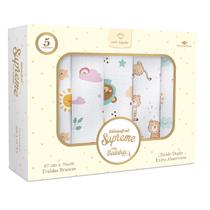 Kit 5 Fraldas de Pano para Bebê 67cmx70cm Fraldas Incomfral Kit 5 Fraldas de Pano para Bebê 67cmx70cm Fraldas Incomfral