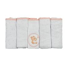Kit 5 Fraldas de Pano para Bebê 68 cm x 70 cm Urso Bublim