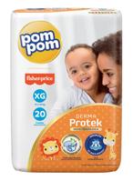 Kit 5 Fraldas Infantil Pompom XG Jumbo Atacado Revenda