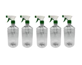 Kit 5 Frasco Pulverizador / Borrifador 1000ml - VERDE E BRANCO