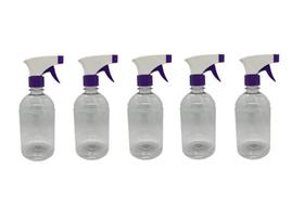 Kit 5 Frasco Pulverizador / Borrifador 500ml - ROXO E BRANCO Kit 5 Frasco Pulverizador / Borrifador 500ml - ROXO E BRANCO