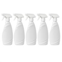 Kit 5 Frascos Borrifador Premium Spray Pulverizador 500ml com Válvula Multiuso