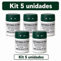 Kit 5 Frascos de Castanha Caseira da Índia Original Kit 5 Frascos de Castanha Caseira da Índia Original