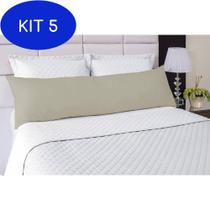 Kit 5 Fronha Para Travesseiro De Corpo Abraço Colors -