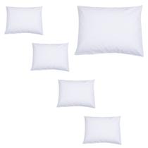 Kit 5 Fronha Protetora Impermeável de Travesseiro Nura 70x50cm Zíper Não Molha