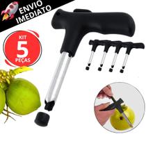 Kit 5 Furador Abridor De Coco em Inox Profissional Resistente Manual Fácil de Abrir ENVIO IMEDIATO