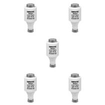 Kit 5 Fusíveis Diazed Retardado RO21 20A 500V 50kA Sibratec