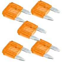 Kit 5 fusivel lamina mini automotivo 15 a